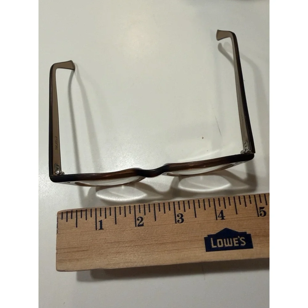 50s Vtg VAM USA Hornrim Eyeglasses Rootbeer Translucent Frames Estate